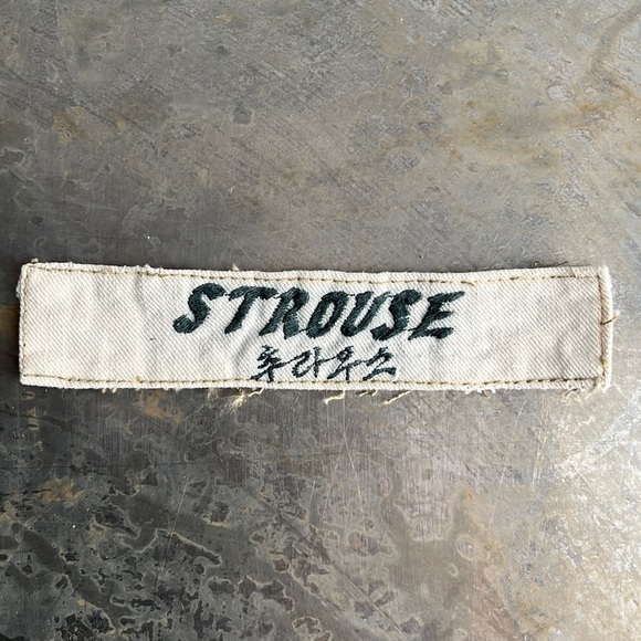 Other - Vintage ‘White’ military name tape patch STROUSE